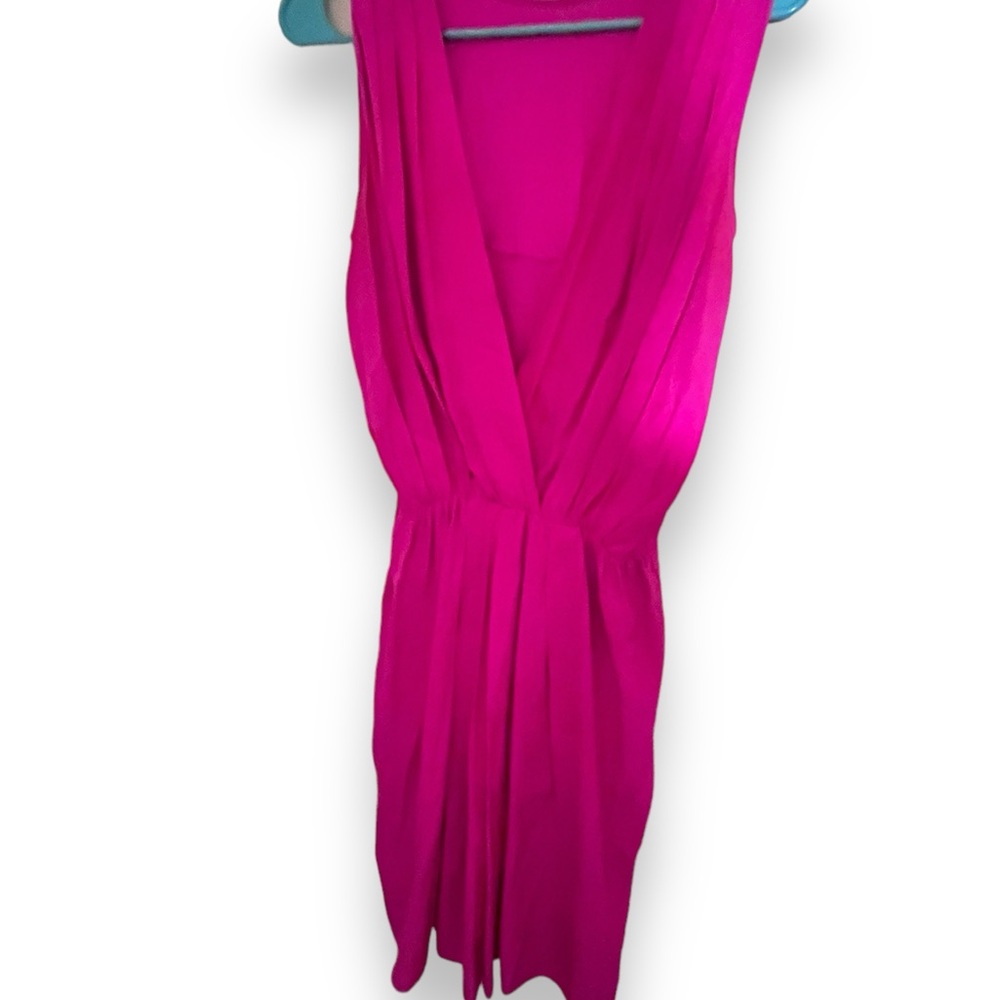 Amanda Uprichard Vibrant Pink Sleeveless Dress